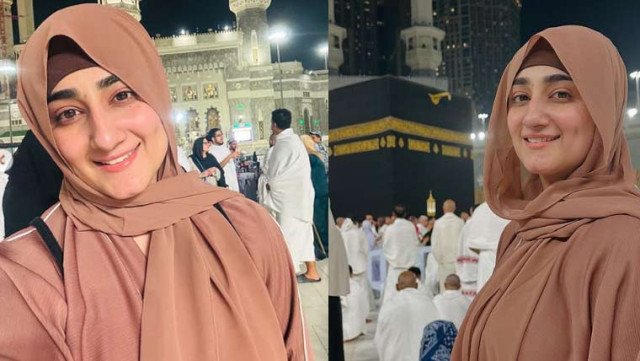 گلوکارہ نمرہ مہرہ نے عمرے کی سعادت حاصل کرلی