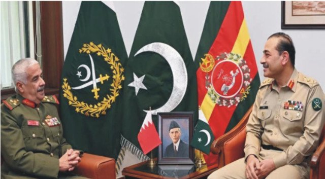 آرمی چیف جنرل عاصم منیر سے بحرین کے کمانڈر نیشنل گارڈ کی ملاقات